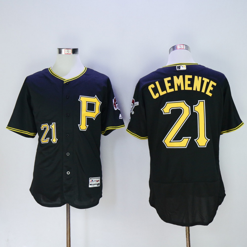 Men Pittsburgh Pirates #21 Clemente Black Elite MLB Jerseys1